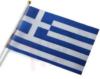 14 * 21 cm Grčka ručni signal размахивающий zastava mali banner zastave