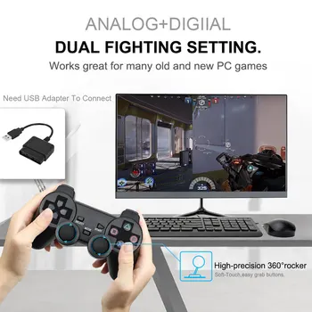 Bežični Kontroler Za Sony Playstation 2 Kontroler Vibracije Gamepad Za upravljanje joystickom mando PS2 ps2 sem fio