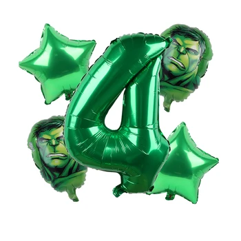 5 kom. Osvetnici Hulk i Iron Man Folija baloni Zelena Soba College Inflatable glava balon rođendan Uređenje Dječje igračke Globos