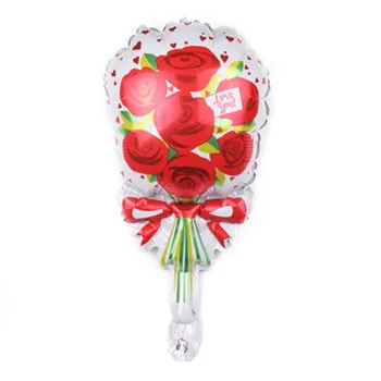 10 kom. mini-cvijet ruže baloni od aluminijske folije svadbena dekoracija balon za tuširanje djeteta odmor potrepštine za zabave za mlade djevojke poklon igračka